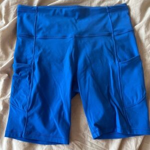 Blue fast and free 8” shorts
